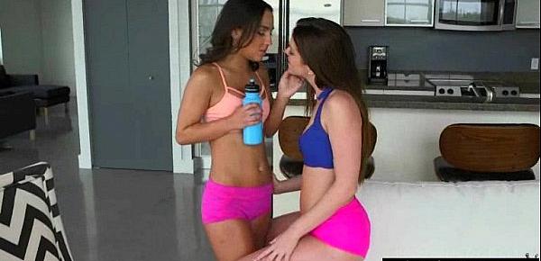  Sex Tape With Naughty Teen Lesbos Girls (Stacey Levine & Amara Romani) clip-26